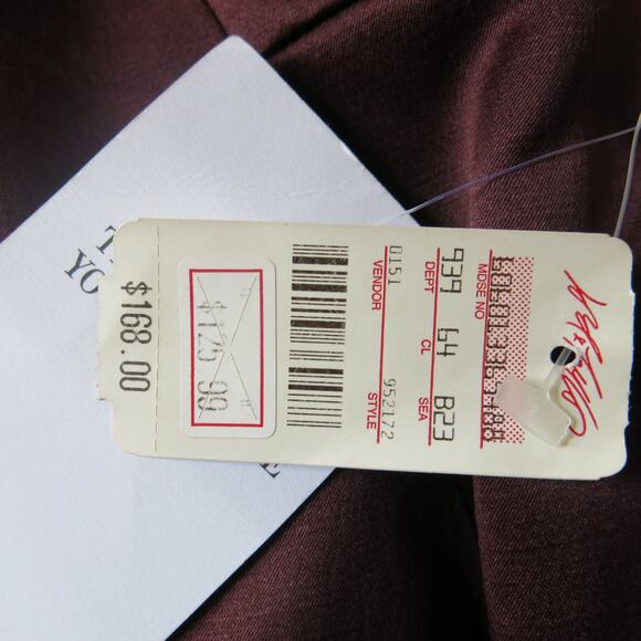 VINTAGE MAGGY LONDON *NWT* Cocktail Party Formal Dress Size 8 Sleeveless Purple - Picture 9 of 9